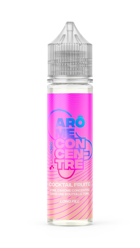 AROMES CONCENTRES LONGFILL - Cocktail Fruité - 20ml / Bouteille 70ml x4
